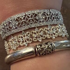 Women’s Sterling Silver Rhinestone Bracelets